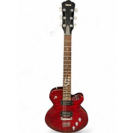 Used Yamaha AES620 Candy Apple Red Solid Body Electric Guitar