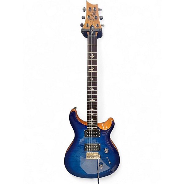 Used PRS SE Custom 24 Trans Blue Solid Body Electric Guitar