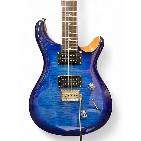 Used PRS SE Custom 24 Trans Blue Solid Body Electric Guitar