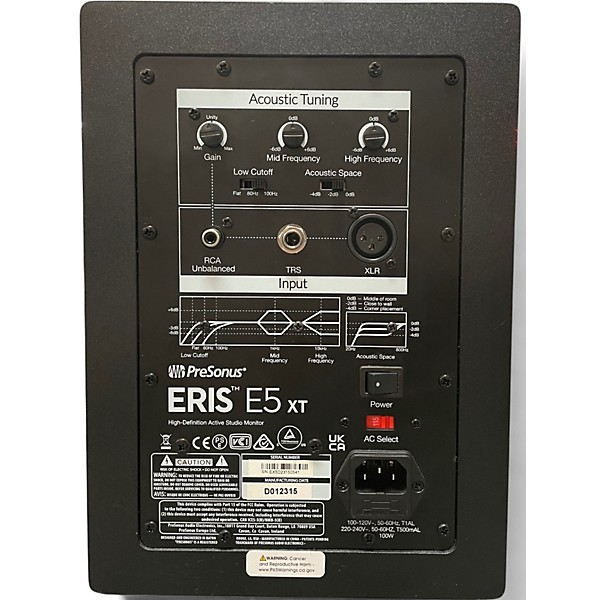 Used PreSonus ERIS E5 XT Powered Monitor