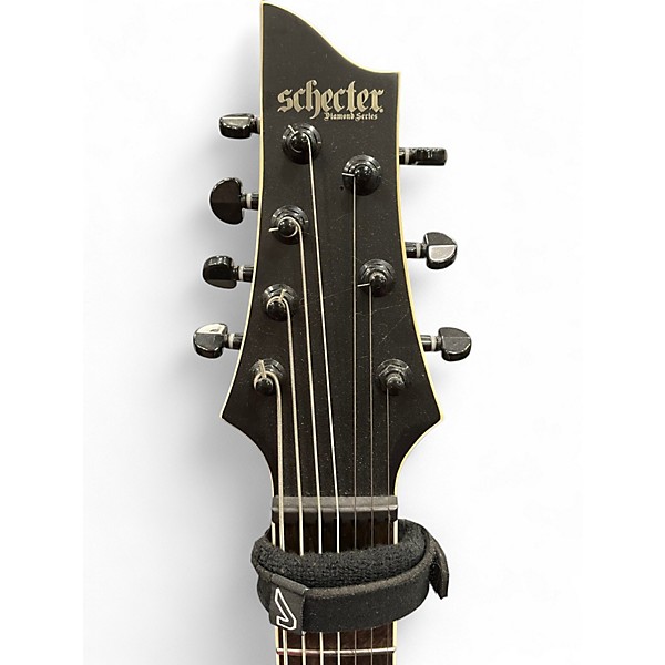 Used Schecter Guitar Research C-7 SLS Elite Evil Twin 7-String  Black Hollow Body Electric Guitar