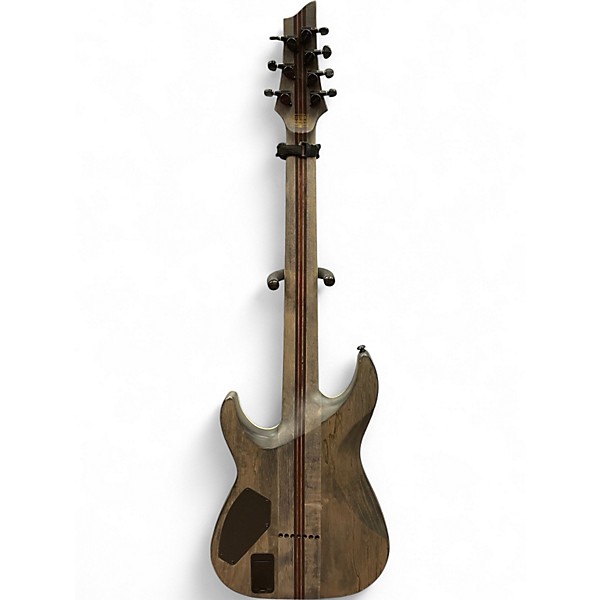 Used Schecter Guitar Research C-7 SLS Elite Evil Twin 7-String  Black Hollow Body Electric Guitar