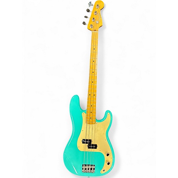 Used 2022 Fender Vintera 50s Precision Bass Seafoam Green Electric Bass Guitar