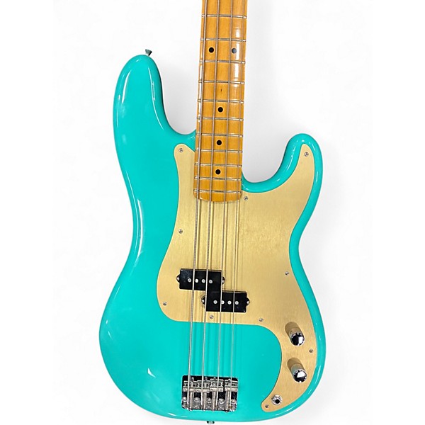 Used 2022 Fender Vintera 50s Precision Bass Seafoam Green Electric Bass Guitar