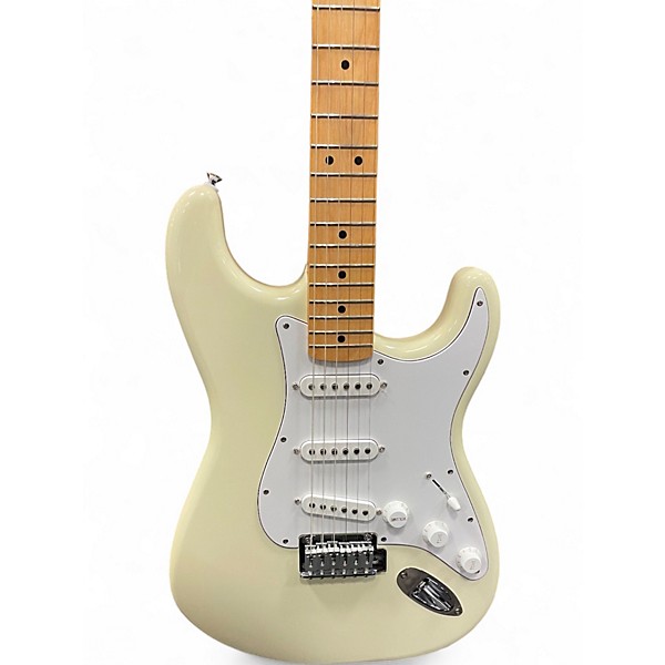 Used Fender Standard Stratocaster White Solid Body Electric Guitar