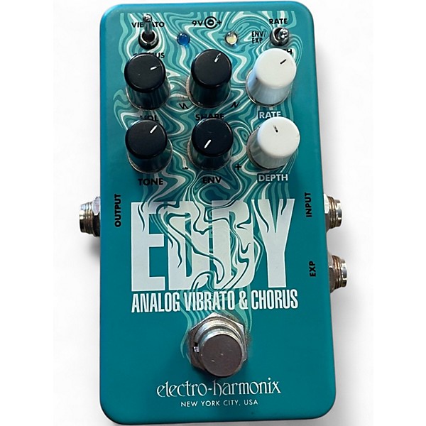 Used Electro-Harmonix Eddy Analog Vibrato & Chorus Effect Pedal