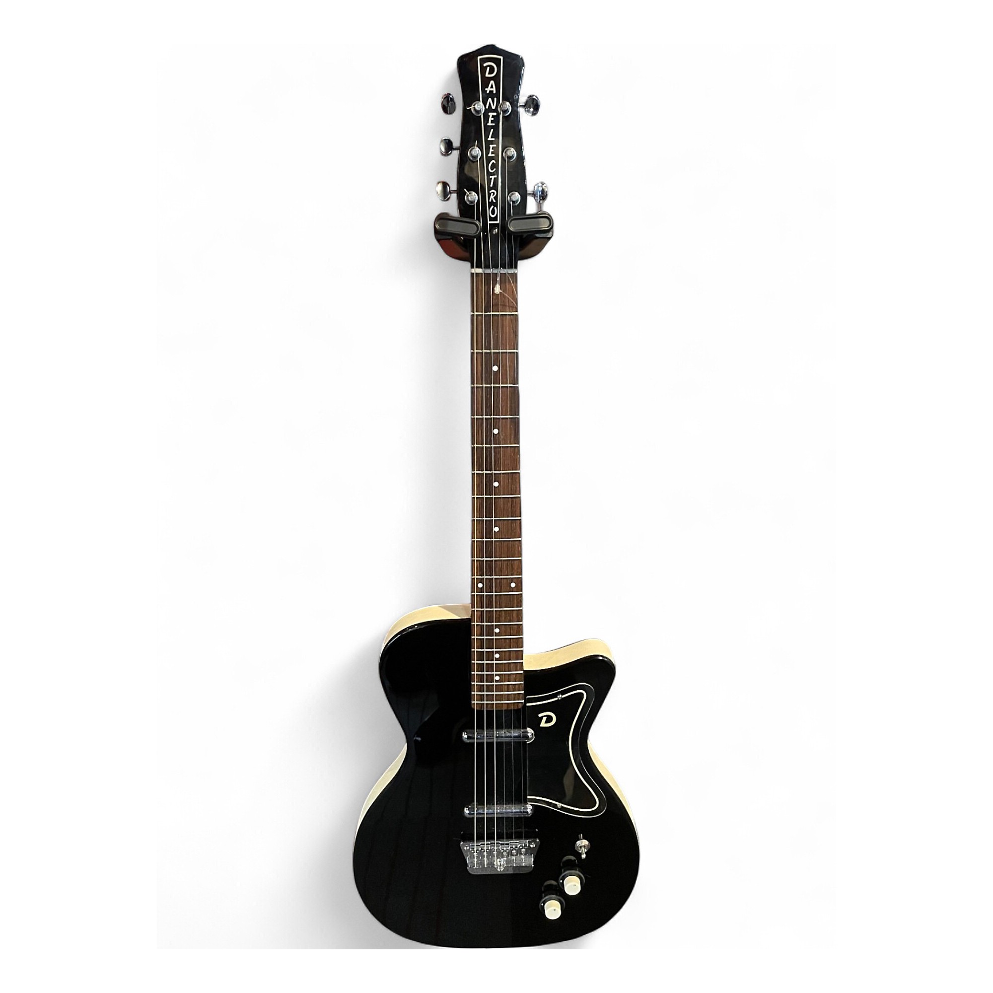 DANELECTORO 56-U2 BLACK ダンエレクトロ Used Danelectro 56 U2 Single Cut Black Solid Body Electric