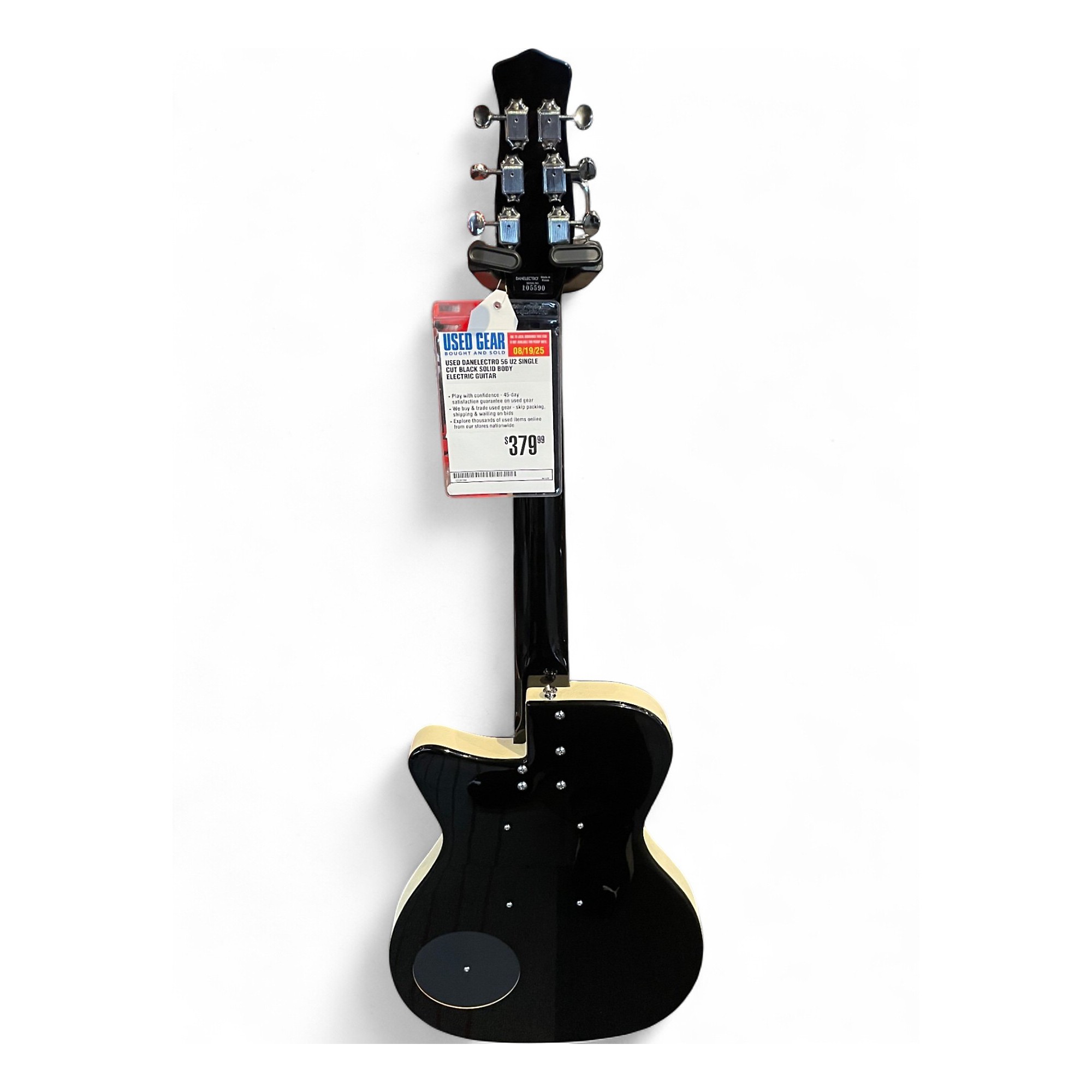 DANELECTRO エレキギター　56-U2 ブラック シングルカット 57 Danelectro '56 U2 Electric Guitar - Black | Sweetwater