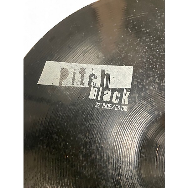 Used Zildjian 22in Pitch Black Ride Cymbal