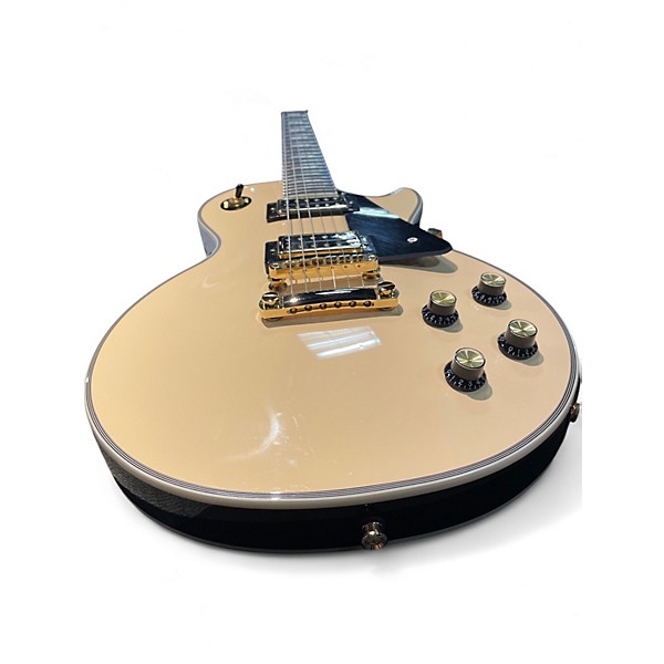 Used Epiphone Les Paul Custom Blackback Antique Ivory Solid Body Electric Guitar