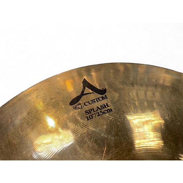 Used Zildjian 10in A Custom Splash Cymbal