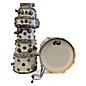 Used DW 7 Piece Collector's Series Ultra White Marine Pearl Drum Kit thumbnail