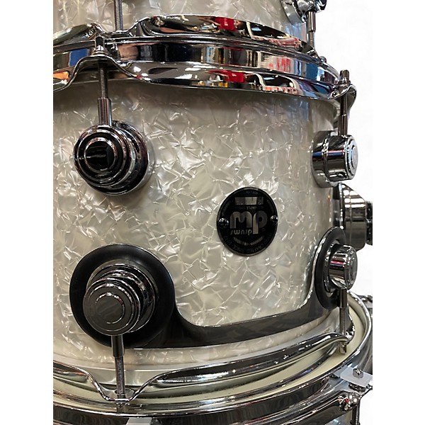 Used DW 7 Piece Collector's Series Ultra White Marine Pearl Drum Kit