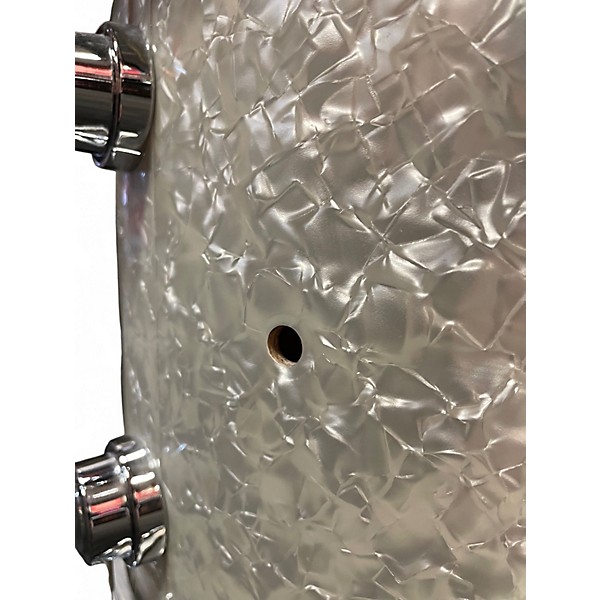 Used DW 7 Piece Collector's Series Ultra White Marine Pearl Drum Kit