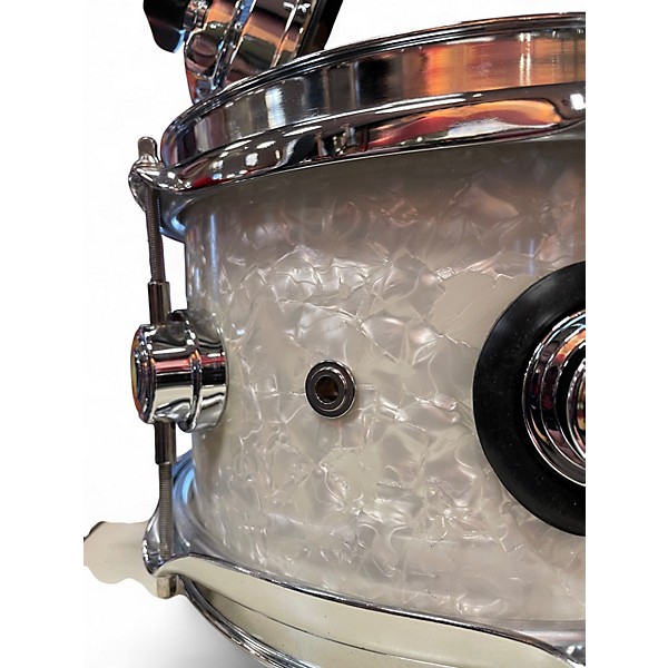Used DW 7 Piece Collector's Series Ultra White Marine Pearl Drum Kit