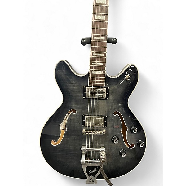 Used Guild Starfire SF-1DCGVT Trans Gray Hollow Body Electric Guitar