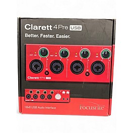 Used Focusrite Clarett 4Pre usb Audio Interface