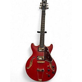 Used Ibanez AMH90 Red Hollow Body Electric Guitar