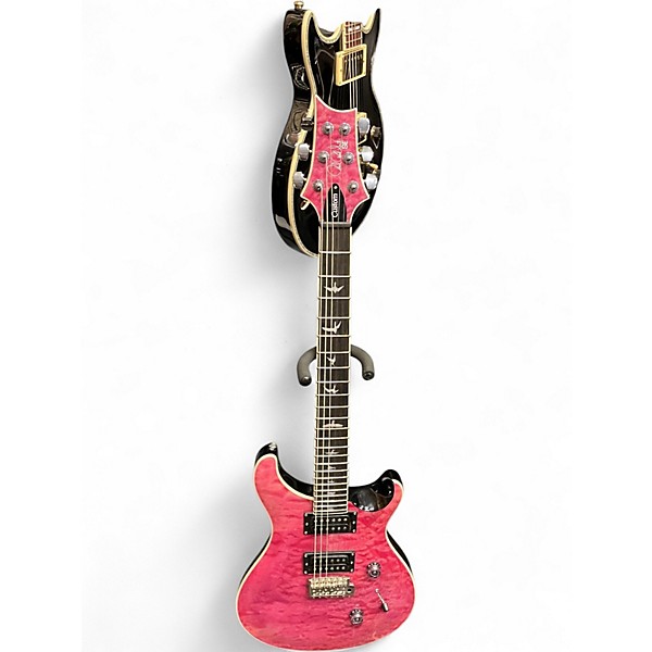 Used PRS SE Custom 24 Pink Solid Body Electric Guitar