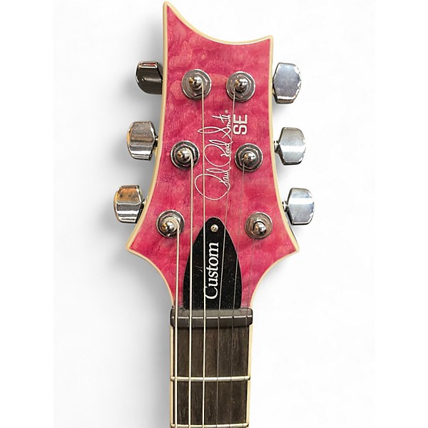 Used PRS SE Custom 24 Pink Solid Body Electric Guitar