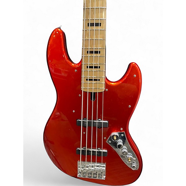 Used Marcus Miller VINTAGE V7 Chrome Red Electric Bass Guitar