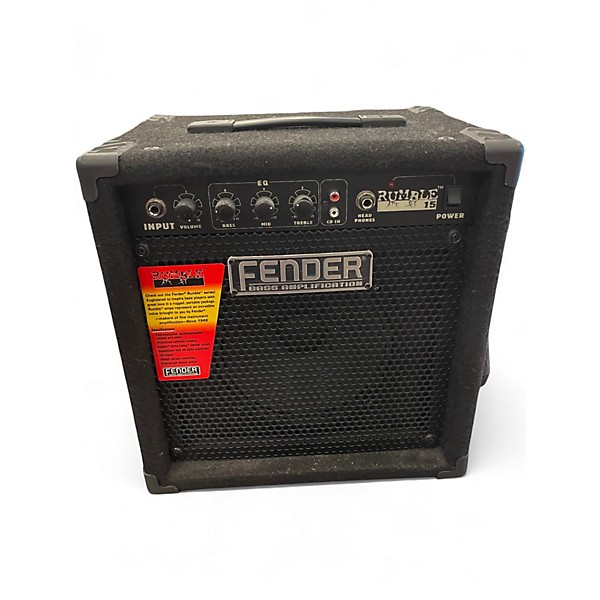 Used Fender Rumble 15 15W 1X8 Bass Combo Amp
