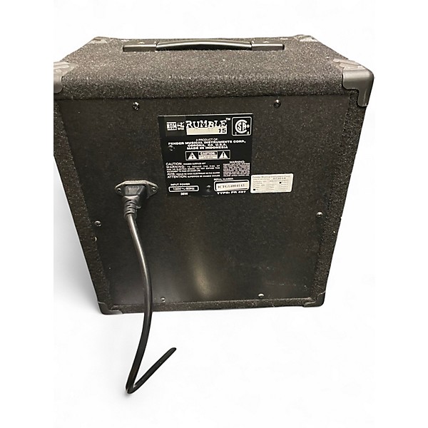 Used Fender Rumble 15 15W 1X8 Bass Combo Amp