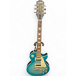 Used Epiphone Les Paul Traditional Pro IV Blue Solid Body Electric Guitar