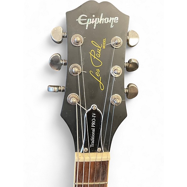 Used Epiphone Les Paul Traditional Pro IV Blue Solid Body Electric Guitar