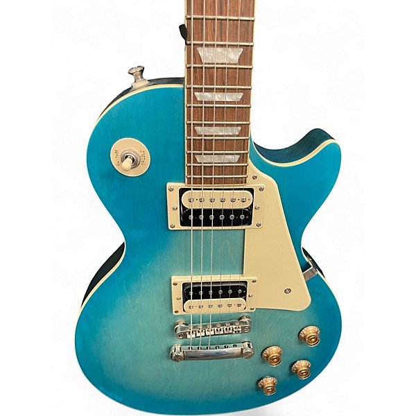 Used Epiphone Les Paul Traditional Pro IV Blue Solid Body Electric Guitar