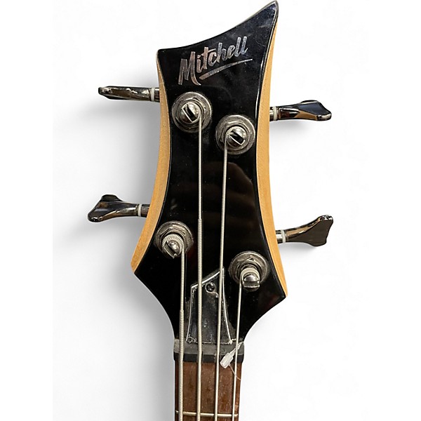 Used Mitchell MB200 Gun Metal Gray Electric Bass Guitar