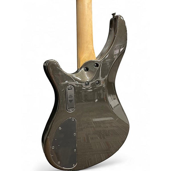 Used Mitchell MB200 Gun Metal Gray Electric Bass Guitar