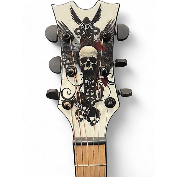 Used Dean Exhibition Vendetta Custom Resurrection Graphic Acoustic Electric Guitar