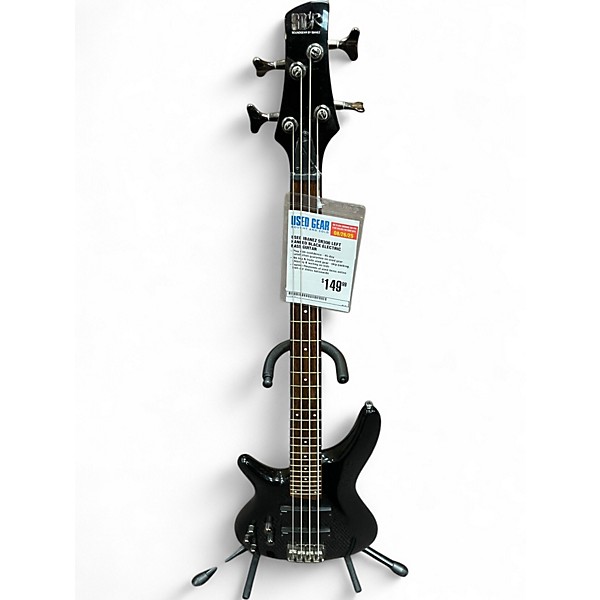 Used Ibanez SR300 Left Handed Black Electric Bass Guitar