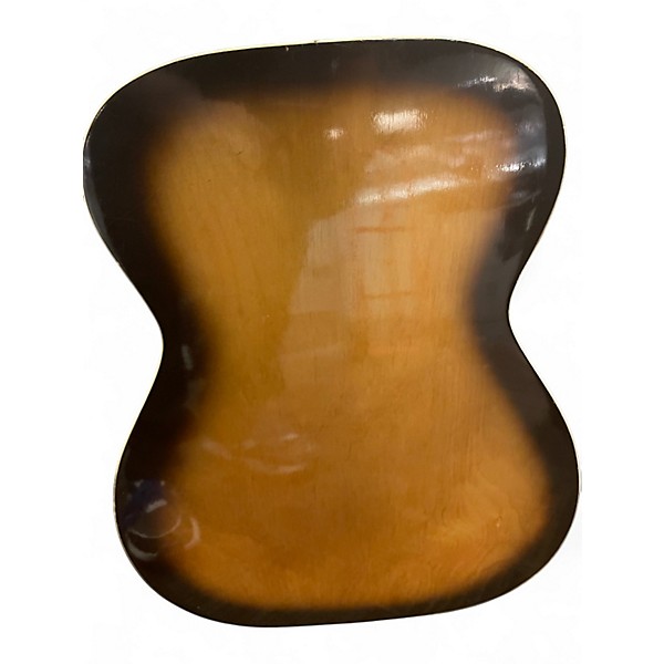 Vintage 1960 Silvertone H-621 2 Color Sunburst Acoustic Guitar