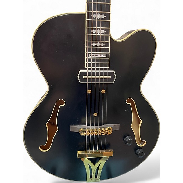 Used Ibanez PM3C Pat Metheny Signature Black Hollow Body Electric Guitar
