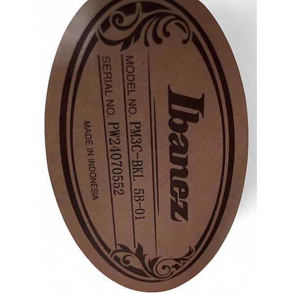 Used Ibanez PM3C Pat Metheny Signature Black Hollow Body Electric Guitar