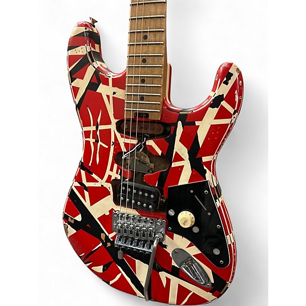 Used EVH Striped Series Frankie STRIPED Solid Body Electric Guitar
