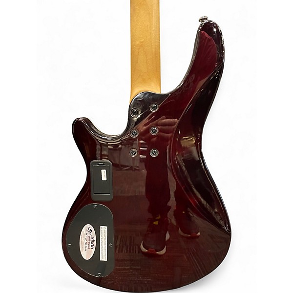Used Schecter Guitar Research Omen Extreme 4 String BURST Electric Bass Guitar