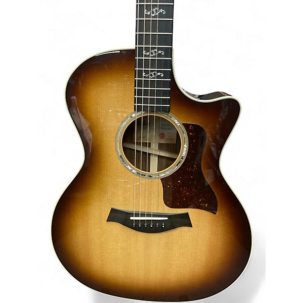 Used Taylor Taylor 414ce V-Class Special-Edition Grand Auditorium Acoust Shaded Edge Burst Acoustic Electric Guitar