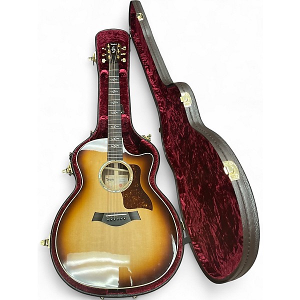 Used Taylor Taylor 414ce V-Class Special-Edition Grand Auditorium Acoust Shaded Edge Burst Acoustic Electric Guitar