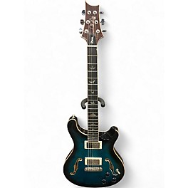 Used PRS SE CUSTOM PIEZO Blue Sunburst Hollow Body Electric Guitar