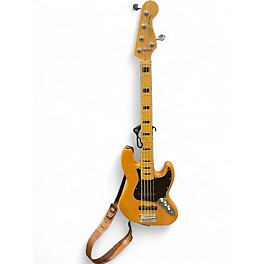 Used Squier Vintage Modified Jazz Bass V Natural Electric Bass Guitar