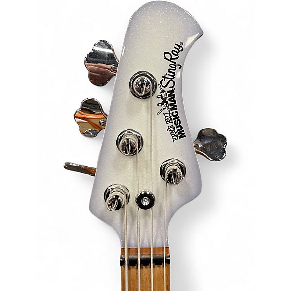 Used Ernie Ball Music Man StingRay Special HH Snowy White Electric Bass Guitar