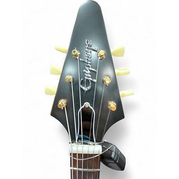 Used Epiphone 1958 Korina Flying V Natural Solid Body Electric Guitar