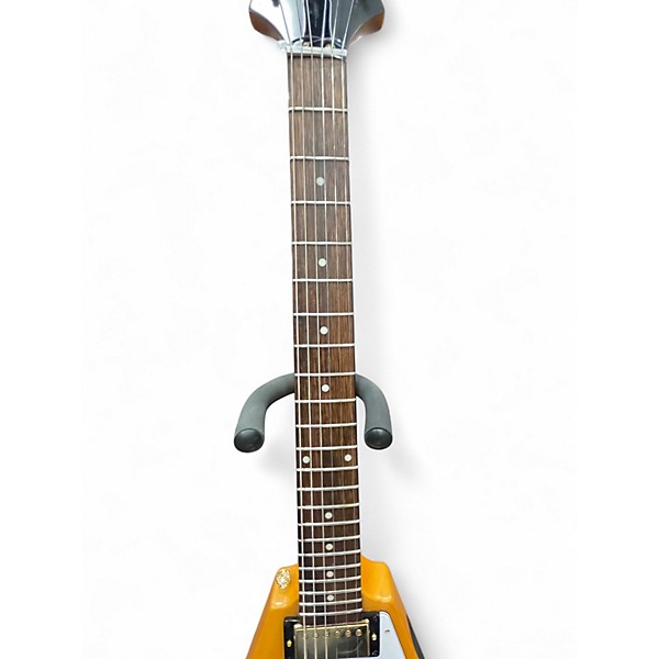 Used Epiphone 1958 Korina Flying V Natural Solid Body Electric Guitar