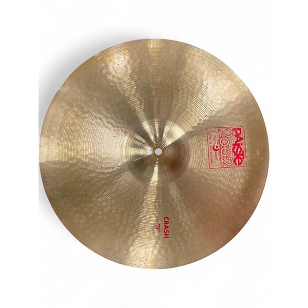 Used Paiste 19in 2002 Crash Cymbal