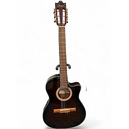 Used Ibanez GA35TCE Brown Sunburst Acoustic Electric Guitar
