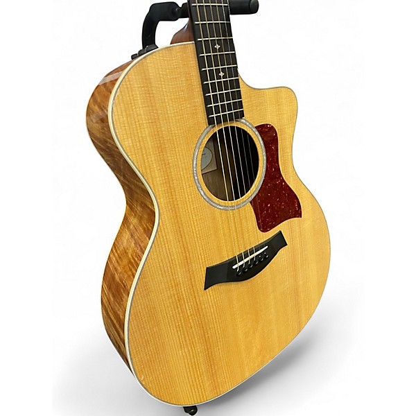 Used Taylor 214CE Deluxe Koa Natural Acoustic Electric Guitar