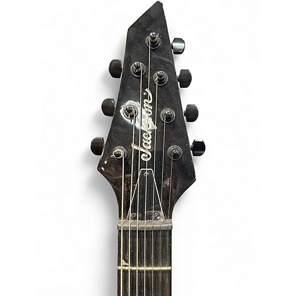 Used Jackson JS22-7 Dinky 7 String Black Solid Body Electric Guitar